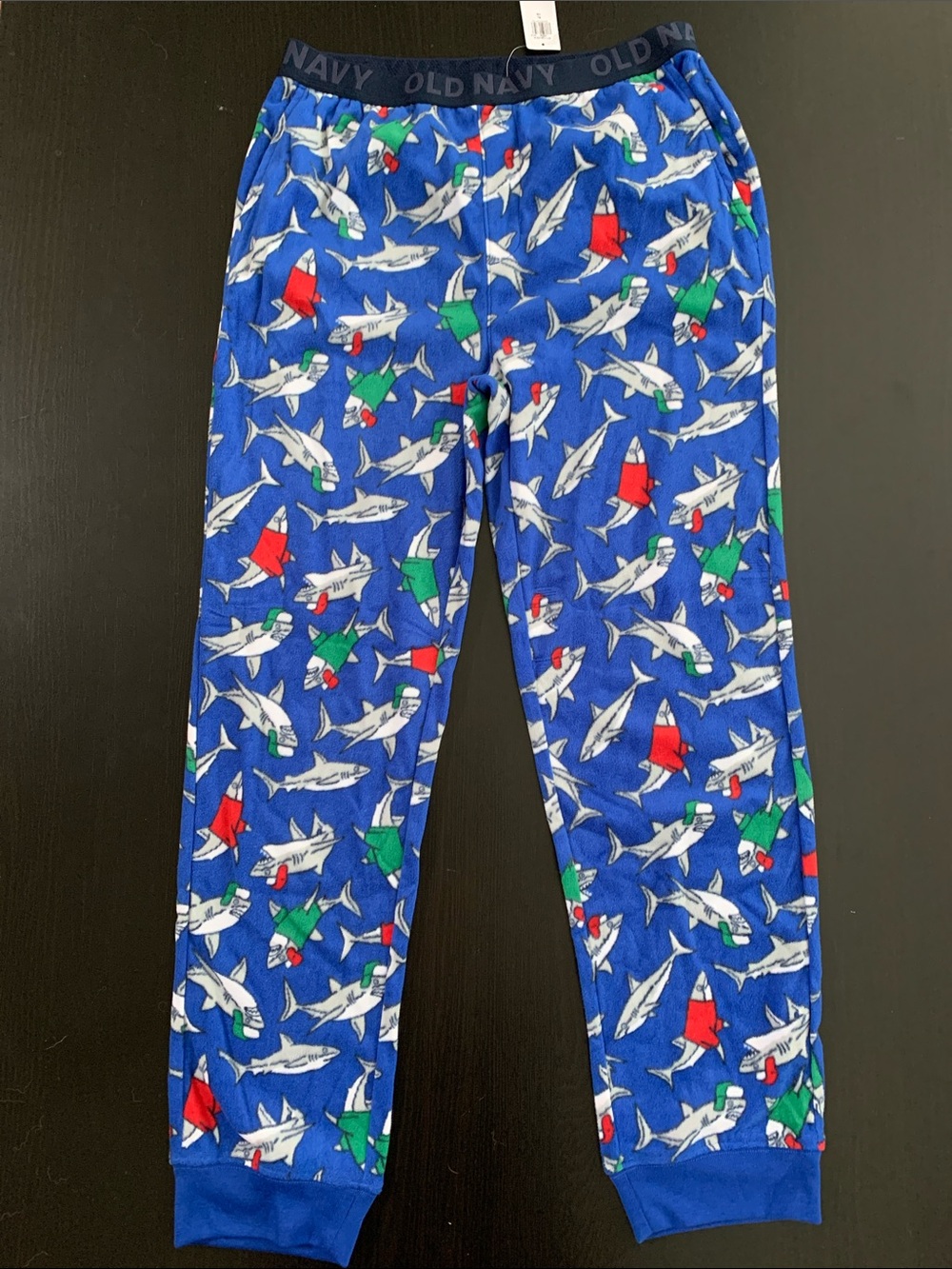 Old Navy Blue Shark-Print Fleece PJ